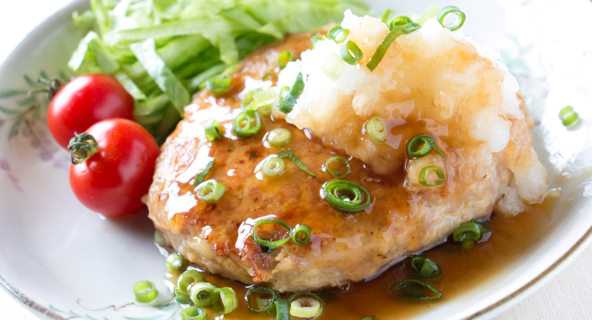 タンパク質30g 鶏ひき肉のハンバーグ 筋肉をつける食事メニュー