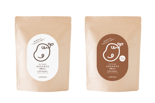 「スクスクダイズ きなこ味」と「スクスクダイズ きなこココア味」