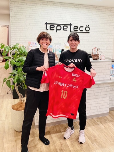 SPOVERYがサポートしている女子サッカーの髙島瑠里子選手