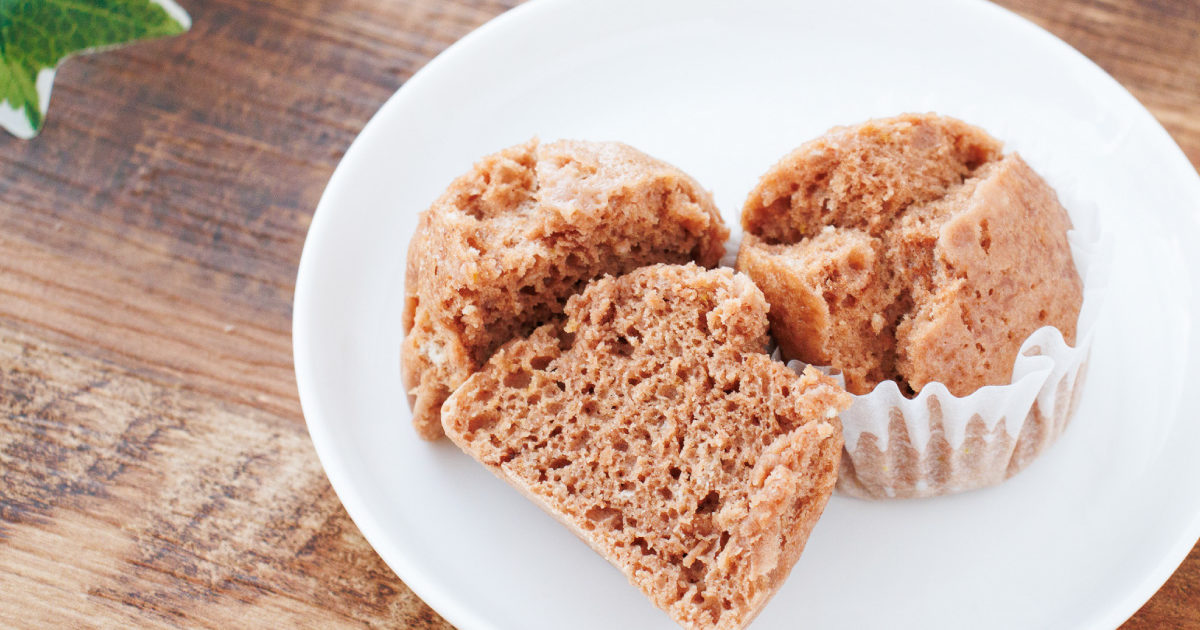 きなこココアの蒸しパン